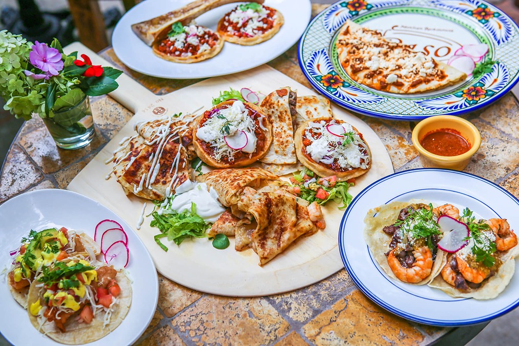 tacos and quesadillas